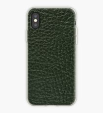 Green leather iPhone Case