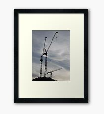 Aircraft/Cranes -(310712)- digital photo Framed Print