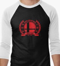 Smash Club (Red) Men's Baseball ¾ T-Shirt