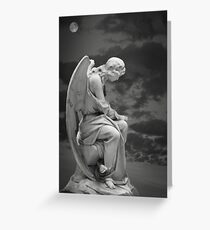 Moonlit Angel Greeting Card