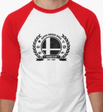 Smash Club (Black) Men's Baseball ¾ T-Shirt
