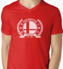 Smash Club (White) Men's V-Neck T-Shirt