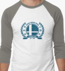 Smash Club (Blue) Men's Baseball ¾ T-Shirt