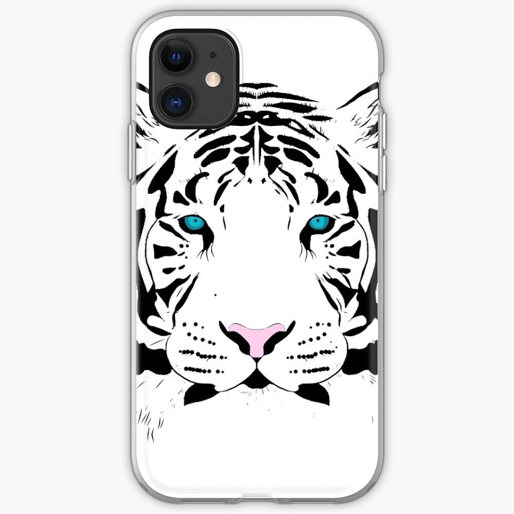 "White Tiger" iPhone Case & Cover by mongogushi Redbubble