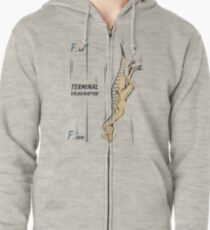 Terminal Velociraptor Zipped Hoodie