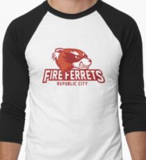 Republic City Fire Ferrets Men's Baseball Âľ T-Shirt