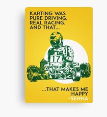 Senna Karting Canvas Print