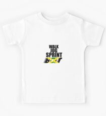 Walk, Jog, Sprint, BOLT! Kids Tee