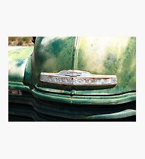 Route 66 - Old Green Chevy Photographic Print