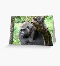 "Gorilla" by Carter L. Shepard Greeting Card