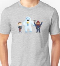 Yukon, Hermey and the Bumble in Teal Unisex T-Shirt
