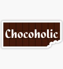 Chocoholic T-shirt ~ I Love Chocolate Sticker Sticker