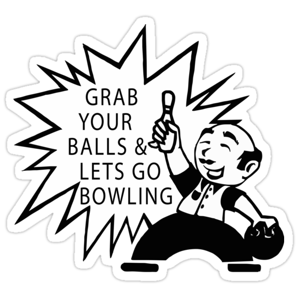 Very Funny Bowling T Shirt Stickers By Sportst Shirts Redbubble 9665