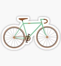 Green Fixie Sticker