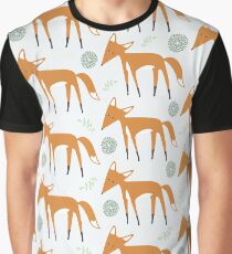 Foxy Pattern Graphic T-Shirt