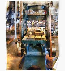 Reciprocating Flatbed Planer Poster