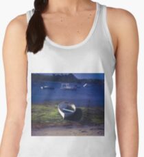 Boats on a lake Women's Tank Top