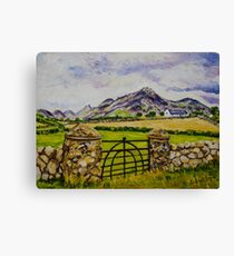 "Beneath Slieve Binnian, Mountains of Mourne, County Down." Canvas Print