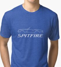 Triumph Spitfire Swash Design Tri-blend T-Shirt