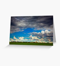 Clouds over Canola Greeting Card