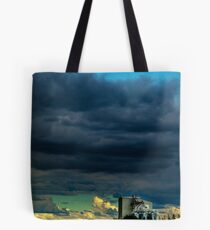 Grain mill and storm clouds Tote Bag