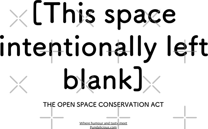 "This Space Intentionally Left Blank" By Createdbyme | Redbubble