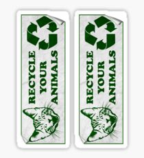 Recycle your Animals - Fight Club Sticker