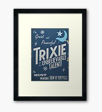 The Great and Powerful Trixie! Gerahmtes Wandbild