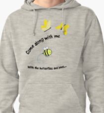Butterflies and Bees Pullover Hoodie