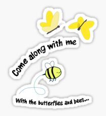Butterflies and Bees Sticker
