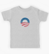 Retro Obama Logo Shirt Kids Tee