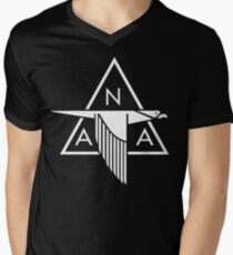 North American Aviation Logo (White) Men's V-Neck T-Shirt