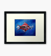 Screwy Fish Framed Print