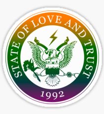 State of Love and Trust Sticker