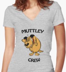 Muttley Crew Women's Fitted V-Neck T-Shirt