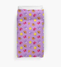 FNAF // Freddy's Faces Pattern Cute Kawaii Chibi for kids Duvet Cover