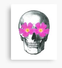 Flowering skull Canvas Print
