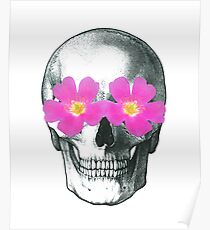 Flowering skull Poster
