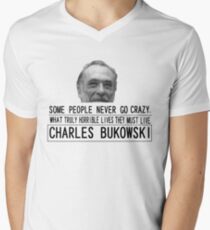 Bukowski Crazy V-Neck T-Shirt