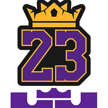 Lebron James Jersey Lakers #23 Sticker for Sale by Lumared