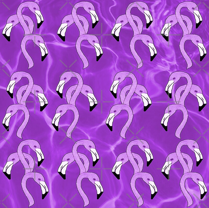 “Purple Flamingos” by CarolM | Redbubble
