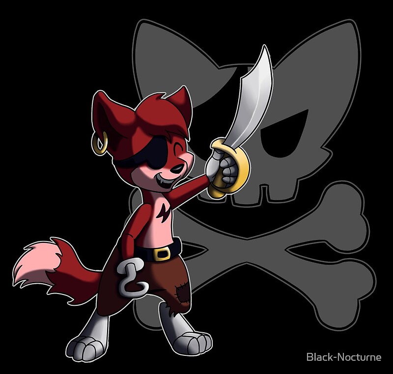 Chibi Foxy The Pirate By Black Nocturne Redbubble 