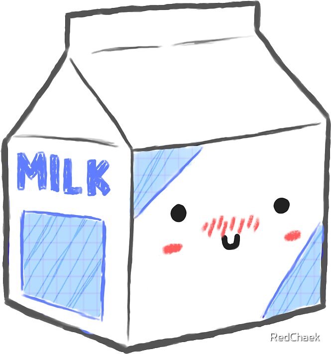 "Cute Milk Carton" Stickers by RedChaek | Redbubble