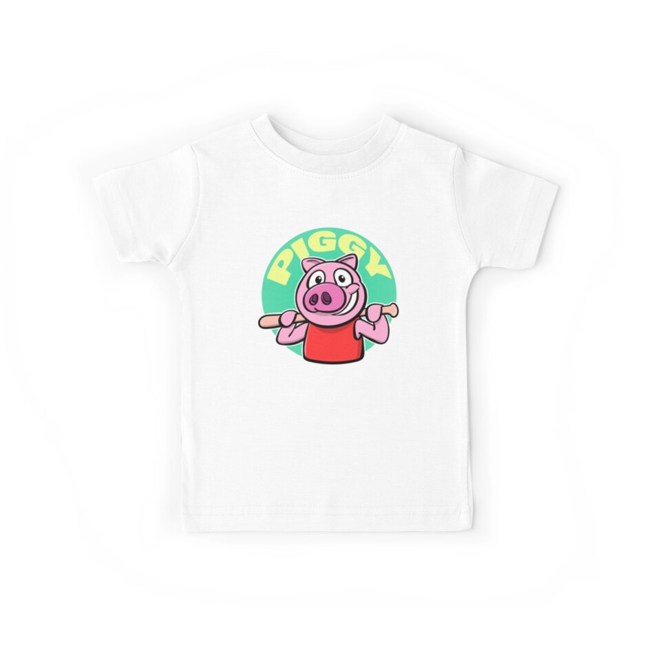 Piggy Pig With Baseball Bat Kids T Shirt By Theresthisthing Redbubble