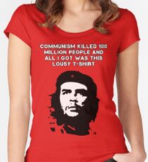 Che Guevara - Communism killed 100 million people Women's Fitted Scoop T-Shirt