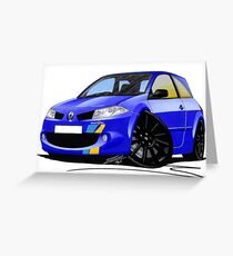 RenaultSport Megane 225 F1 Team Blue Greeting Card