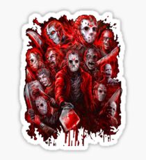 Jason Voorhees (Many faces of) Sticker