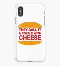 Royale with Cheese (aged look) iPhone Case