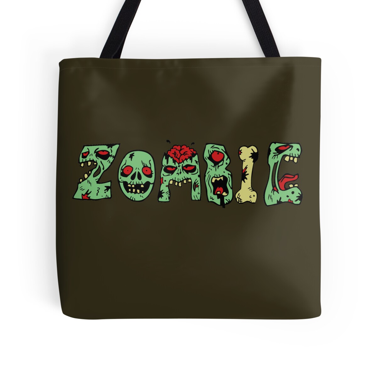 "ZOMBIE" Tote Bags by mbecks114 Redbubble