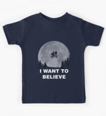 I Want To Believe In E.T. Kids Tee